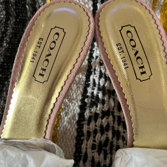 Coach Pink Sandals size 8.5 - Picture 4 of 10